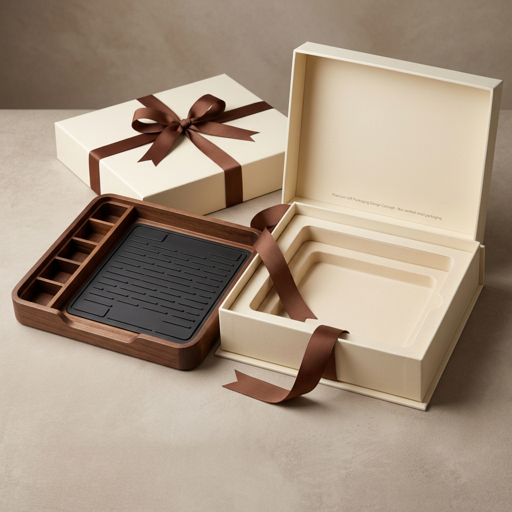 Gift packaging design concept, not confirmed retail packaging